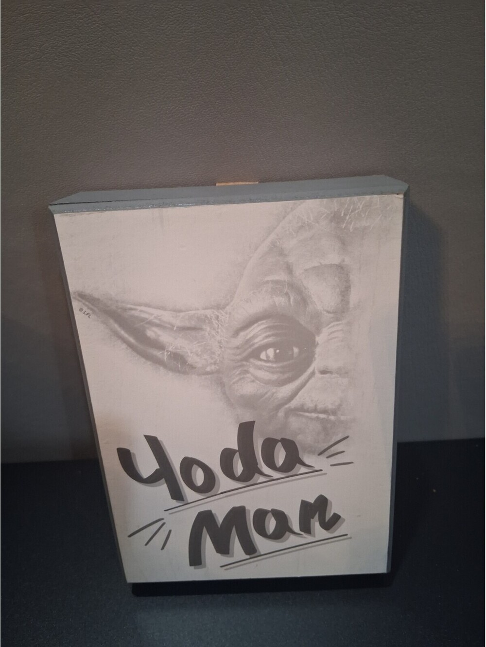 STAR WARS “YODA Man” Wooden Decorative Plaque Sign Wall Art 5"x7"